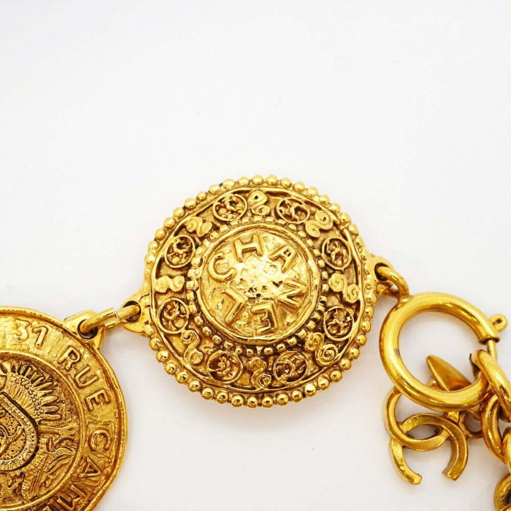 CHANEL Gold Logo Charm Bracelet - Picture 11 of 11